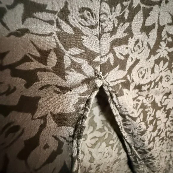 Zara Grey & Black Floral Flowy Maxi Dress (L) - Picture 3 of 7